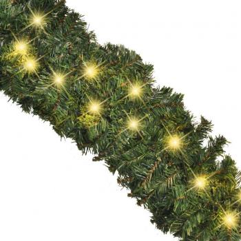 vidaXL Christmas Garland with LED Lights 10 m