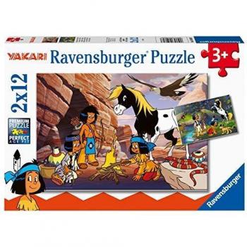 Puzzle Ravensburger Yakari - 2 Puzzles de 12 Piezas para Niños a Partir de 3 Años
