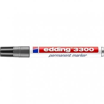Edding 3300 Marcador Permanente Gris con Punta Corta de 1-5 mm