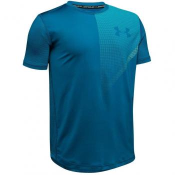Under Armour (UNDKU) Raid Camisa Manga Corta, Niños, Verde, YSM