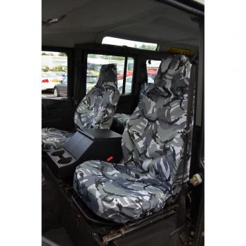Turtle Covers LRDE83FPZZUC Fundas para Asientos Delanteros, Gris Camuflaje