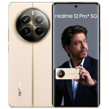 Realme 12 Pro+ 5G 12GB RAM + 512GB Almacenamiento Beige Libre con Pantalla OLED de 6.7 Full HD+, Procesador Snapdragon® 7s Gen 2 y Batería de 5000mAh