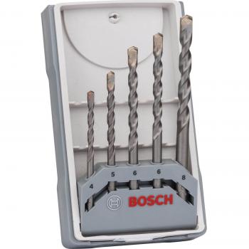Bosch X-Pro CYL-3 Brocas para Hormigón y Ladrillo Set de 5 Piezas (4mm, 5mm, 6mm, 6mm, 8mm) - Referencia: