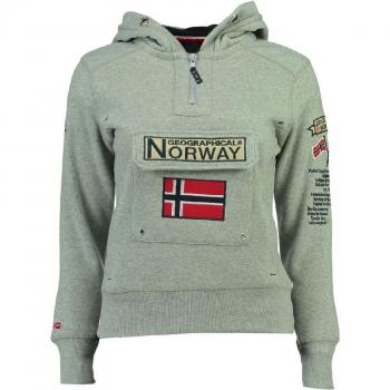 Sudadera Trekking Mujer Geographical Norway Gymclass - Gris - Talla S