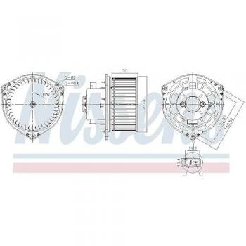 Ventilador de Habitáculo NISSENS 87454 - Ventilación Interior Eficiente