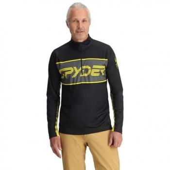 Spyder Sudadera Paramount 1/2 Zip Hombre Amarillo Ácido M
