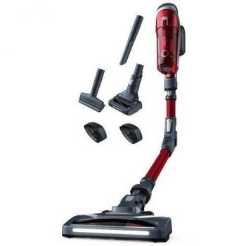Rowenta X-Force Flex 8.60 Animal Care Aspirador Escoba Sin Cable RH9679WO, 185W, Gris y Rojo, Sin Bolsa, Versátil y Potente