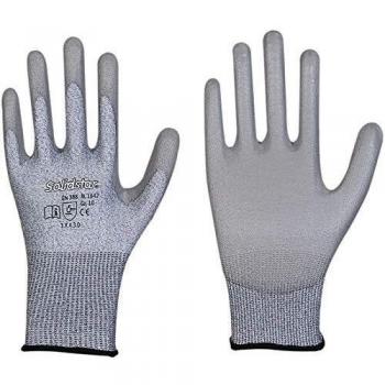 Guantes de protección contra cortes Solidstar 1642 talla 9 gris EN 388 PSA II (12 unidades)