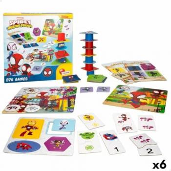Juego Educativo Spidey 10 en 1 (6 Unidades) 24,5 x 0,2 x 24,5 cm