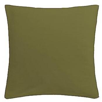 Funda de Cojín 100% Algodón 200 Hilos Elegante y Duradera Verde Oliva Talla 80X80