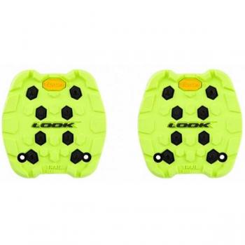 Look Active Grip Trail Pad Amarillo - Pedales de bicicleta, color amarillo, diseño ergonómico para mayor comodidad y agarre, fabricados con materiales duraderos, compatibles con calas Look, ideales para ciclismo de montaña y trail