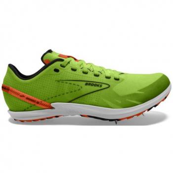 Zapatillas de atletismo Brooks Draft XC verde/rojo naranja/blanco