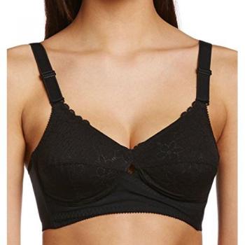 Berlei Women's Classic Non-Wired Total Support Soft Cup Bra - Black Polyamide - Size 40C