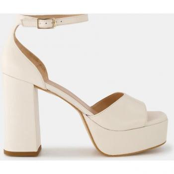 Sandalias de tacón Unisa para mujer en color beige