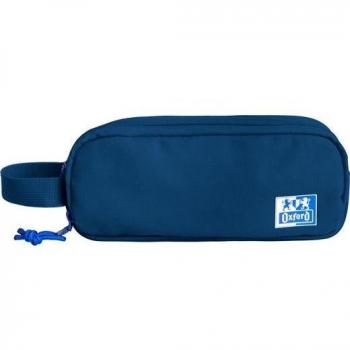 Oxford B-Smart Estuche Portatodo - 3 Compartimentos - Asa Lateral - Fabricado en Material Reciclado - Color Azul