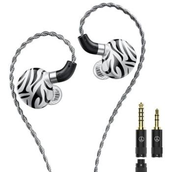 TRN White Tiger Hybrid Dual Dynamic Driver Planar Diaphragm In-Ear Earphones