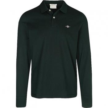 Polo Gant Reg Shield Ls Pique Rugger - Polo de piqué, manga larga, diseño Shield, marca Gant
