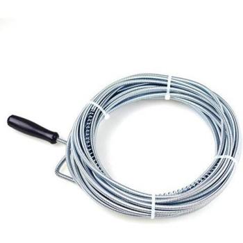 Perel 1911-10 - Limpiador de cañerías con mango, 10 m, diámetro de 7 mm