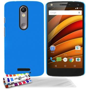 MUZZANO Le Pearls-Carcasa flexible para MOTOROLA MOTO X fuerza limpiadora, protección antigolpes, diseño con Apple 1 lápiz óptico y 1 gamuza de limpieza MUZZANO
