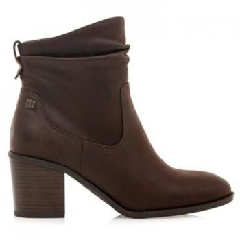 Botas de tacón para mujer MTNG 59501 Miriana, cierre con cremallera, color marrón eco moka