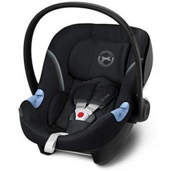 CYBEX Gold Portabebé Aton M, En contra de la marcha, Incluye reductor para recién nacido, Desde el nacimiento hasta aproximativamente 18 meses, Máximum 13 kg, Deep Black