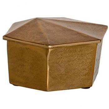 Caja Multiusos Dorado Aluminio 19 x 19 x 10 cm