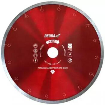 Disco de Diamante Dedra HRD GRES 180x25,4 mm - Corte Preciso para Cerámica Dura y Gres, Ultradelgado (1,6 mm)