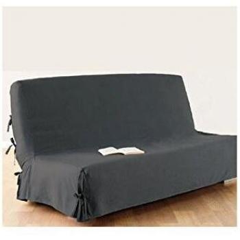 Funda para Sofá Cama 140x200 cm Gris Oscuro 100% Algodón
