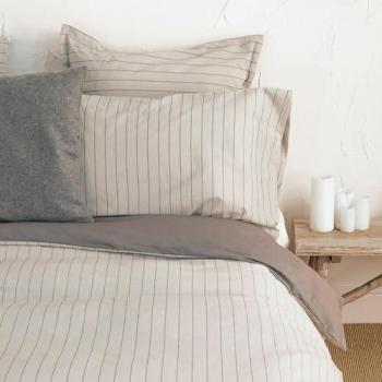 Funda de Almohada Oxford Beige 100% Algodón 45x125 cm (Cama 105) - Calidad 111 gr/m2, Fabricado en España