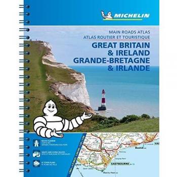 Atlas de carreteras Michelin Gran Bretaña e Irlanda con espiral, escala 1:300.000