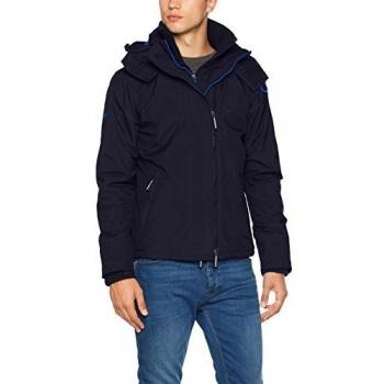 Superdry Pop Zip Hood Arctic WNDCHEATER Chaqueta Deportiva, BLU