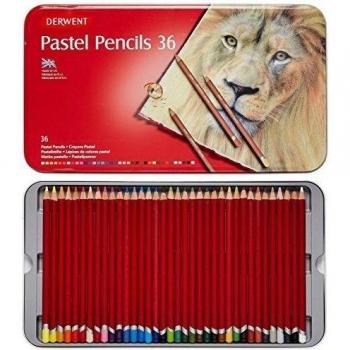 Lápices Pastel -Paquete de 36 lápices de colores en caja metálica