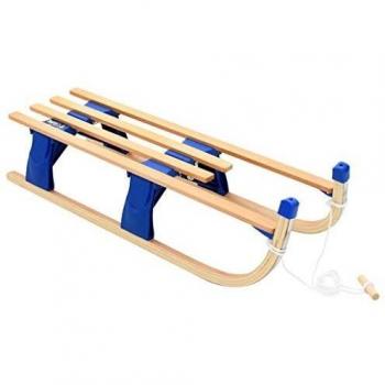 vidaXL Folding Sledge Wood 110 cm
