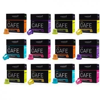 120 CÁPSULAS DE CAFÉ GOURMET COMPATIBLE CON MAQUINAS NESPRESSO - VIAGGIO ESPRESSO 00.SURTIDO