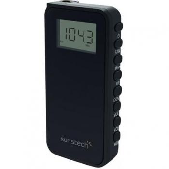 Sunstech RPD23 - Radio de Bolsillo Digital Am/FM, Color Negro