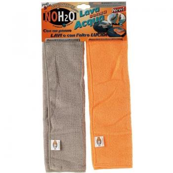 Bottari 00320 Juego de 2 Trapos de Microfibra Para Coche, Color Gris y Naranja
