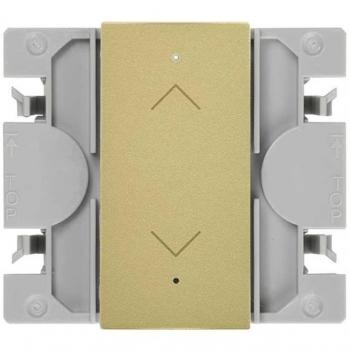 Interruptor de Persianas iO con tecla estrecha bronce 21001333-097