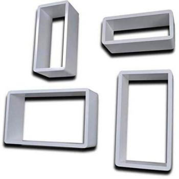 vidaXL 8X Estanterías de Cubos Pared Blanco Decoración Librería Diseño Casa