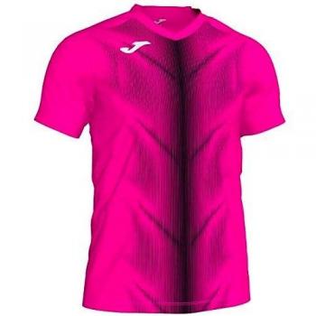 Joma Olimpia F Camisetas, Niños, Rosa Fluor/Negro, XS