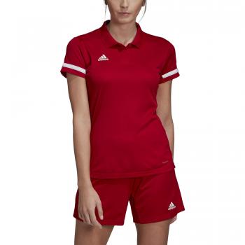 adidas T19 Polo W Polo Shirt, Mujer, Power Red/White, XL