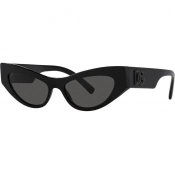 Dolce & Gabbana DG4450 501/87 Women's Cat Eye Sunglasses Black Size 52