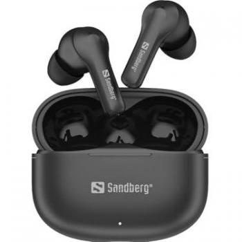 Auriculares Inalámbricos Sandberg Play'n Go TWS (5 h, Bluetooth, Negro)