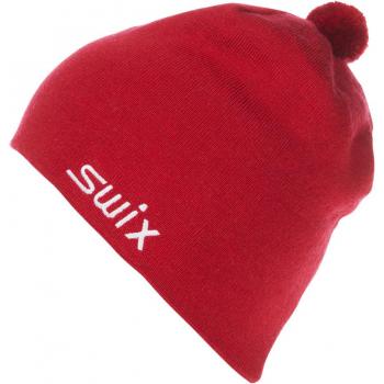 Swix Gorro Tradition Rojo para Mujer - Gorro de invierno, material térmico, diseño clásico, ajuste cómodo, ideal para actividades al aire libre