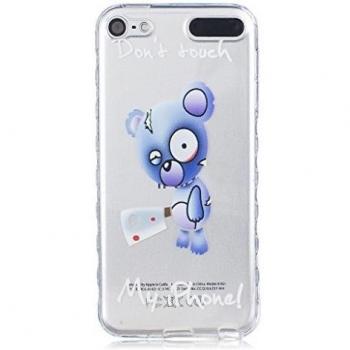 case cover para Apple iPod Touch 5 / Touch 6,Crisant El terror Animales oso Diseño Protección suave Transparente Antideslizante ultra delgado TPU Gel silicona Teléfono Celular Back funda Carcasa para Apple iPod Touch 5 / Touch 6