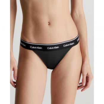 Braguita de bikini brasileña deportiva para mujer Calvin Klein - Meta Legacy, Nylon reciclado, Negro, Talla M