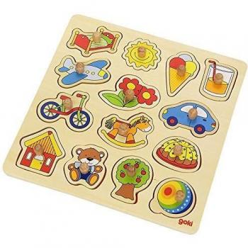 Puzzle de Madera Caballo Balancín y Pelota, 14 Piezas