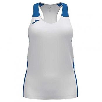 Camiseta tirantes mujer Joma Record II blanco royal, 2XS, unisex-adulto, ideal para running