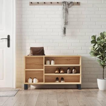 Zapato de roble Sonoma 102x36x60 cm madera multicapa marrón