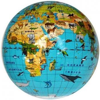 Globo Terraqueo Animales 30cm R Caglo30an