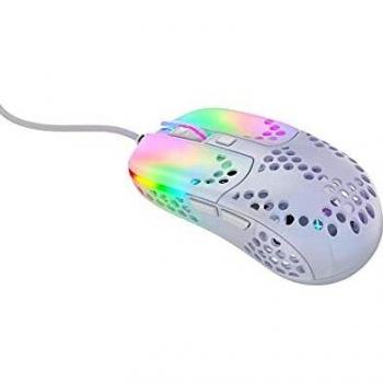 XTRFY MZ1 Gaming Mouse - Optical, Wired, USB, White RGB Lighting